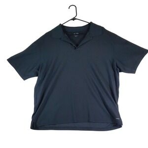 Champion Mens Polo Shirt XL Black Short Sleeve 100% Dry Golf Athletic